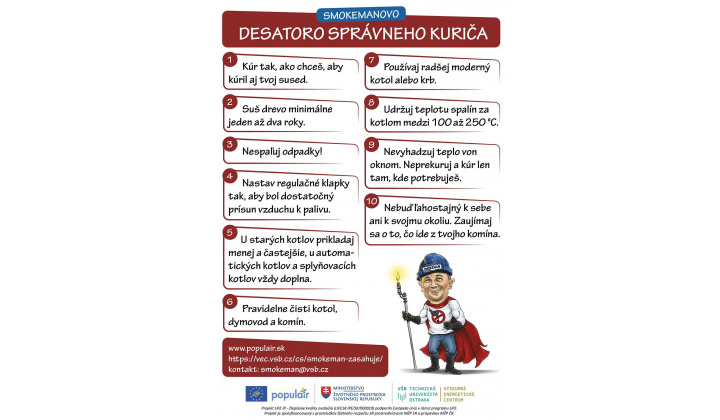 Desatoro správneho kuriča, zdroje znečistenie ovzdušia